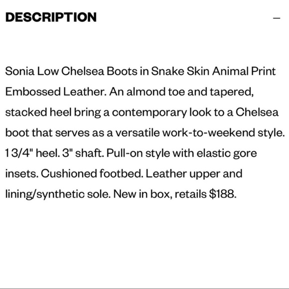 NIB Madewell Sonia Low Chelsea Western Ankle Bootie Snake Embossed Leather 7 - Picture 11 of 12